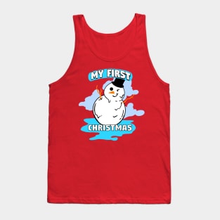 Snowman Cute First Christmas Tank Top